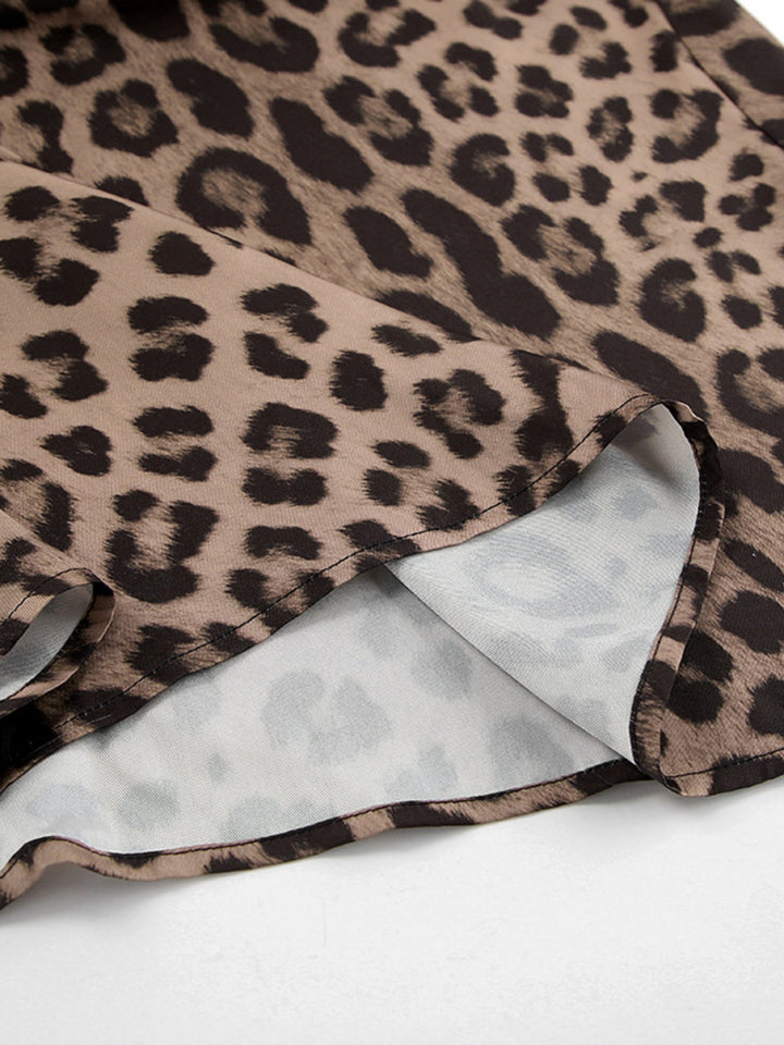 Leopard Print Maxi Skirt