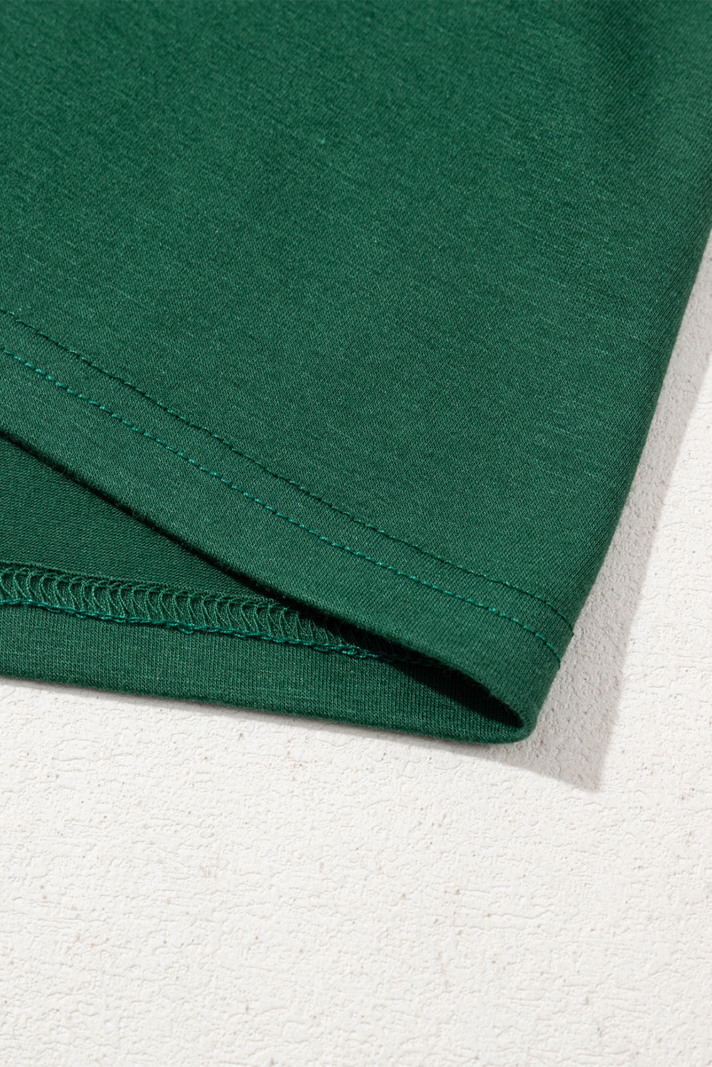 Green Contrast Lace Raglan Sleeve Pleated Detail Shift Dress