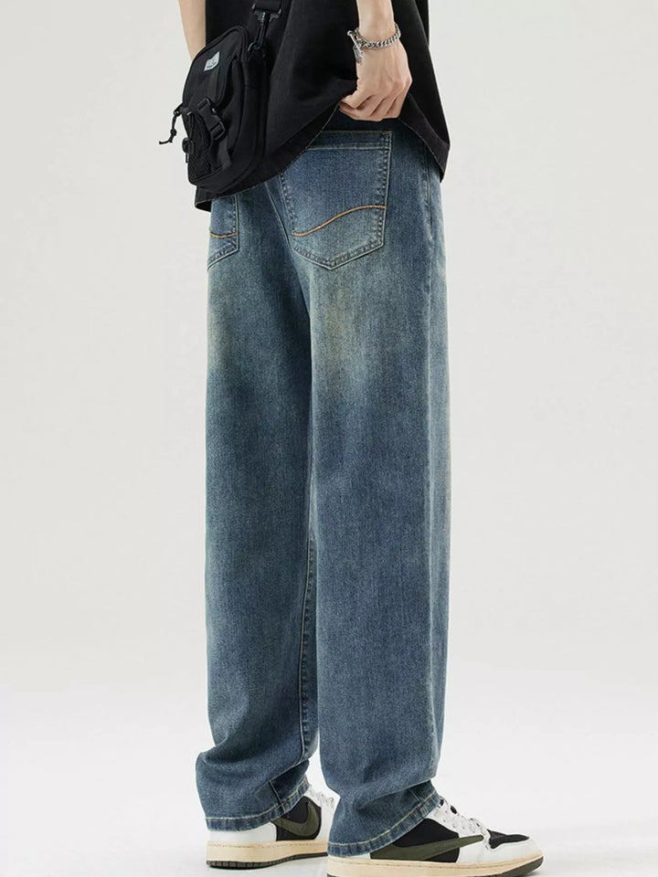Men's Wash Loose Fit Jeans