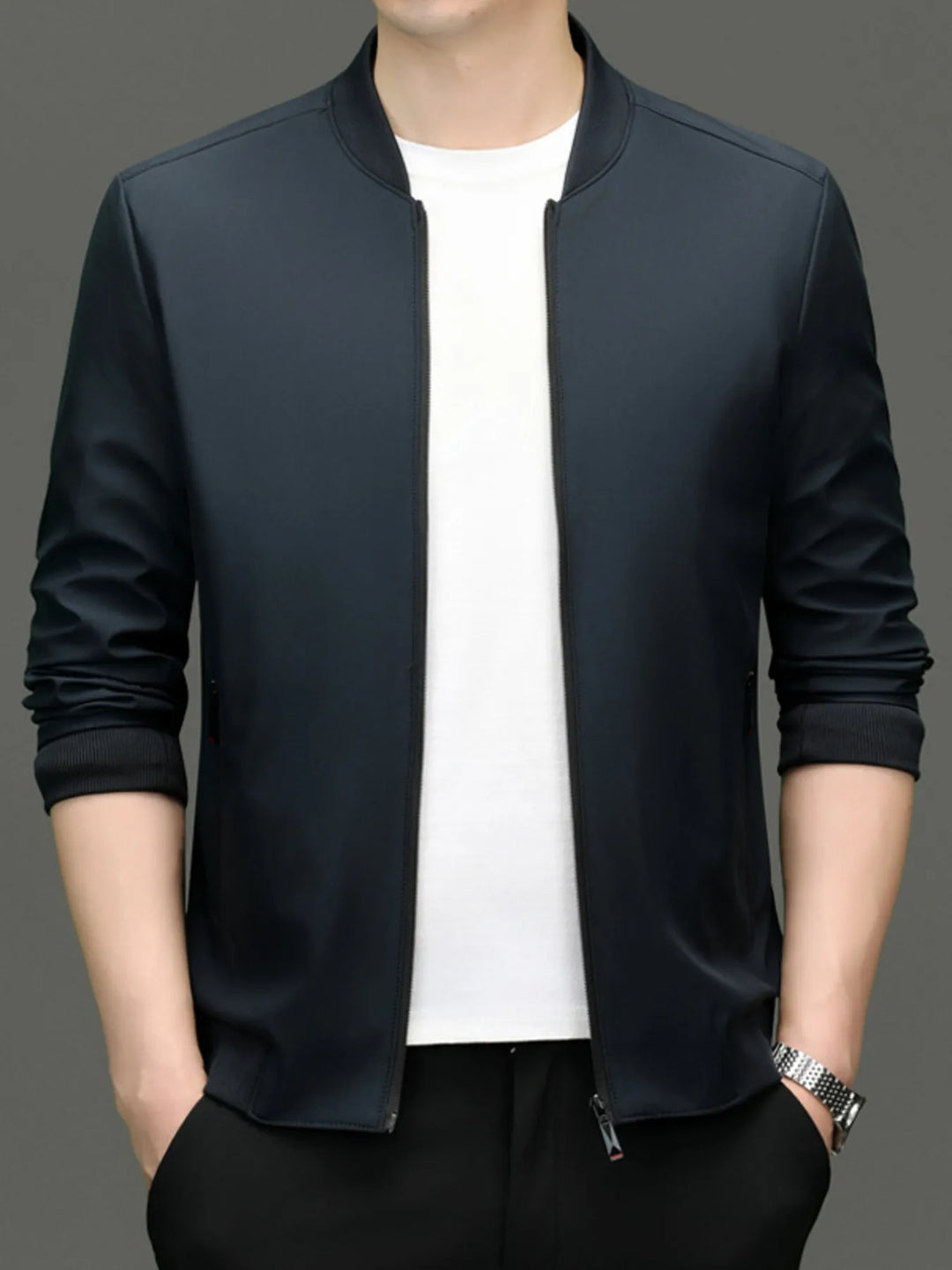 Men's Zip Up Long Sleeve Jacket