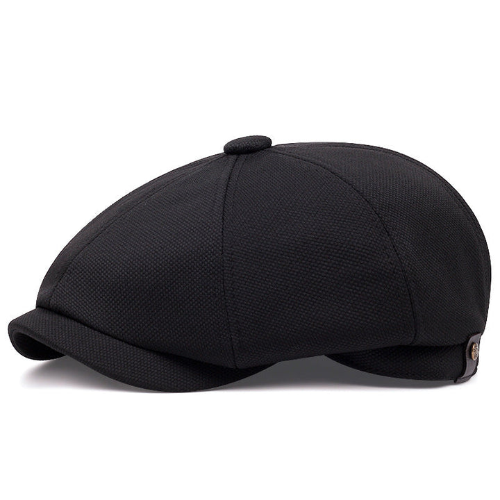 Mens British-Style Retro Casual Octagonal Cap