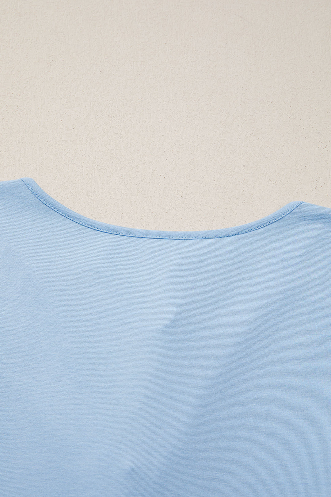 Beau Blue Plus Size Solid Color Bow Tie Peplum Tank Top