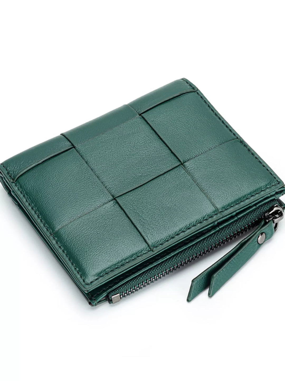 Woven Leather Card Case