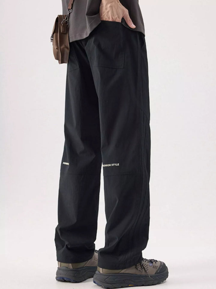 Men's Plus Size Wide Leg Pants