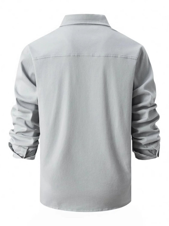 Men's Full Size Button Up Long Sleeve Shirt Plus Size