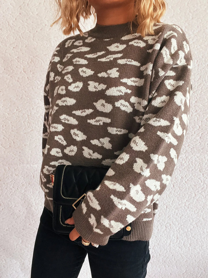 Mock Neck Long Sleeve Sweater