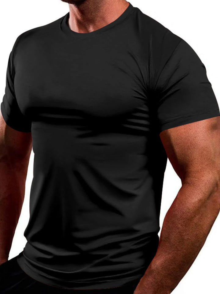 Men's Full Size Round Neck Short Sleeve T-Shirt Plus Size