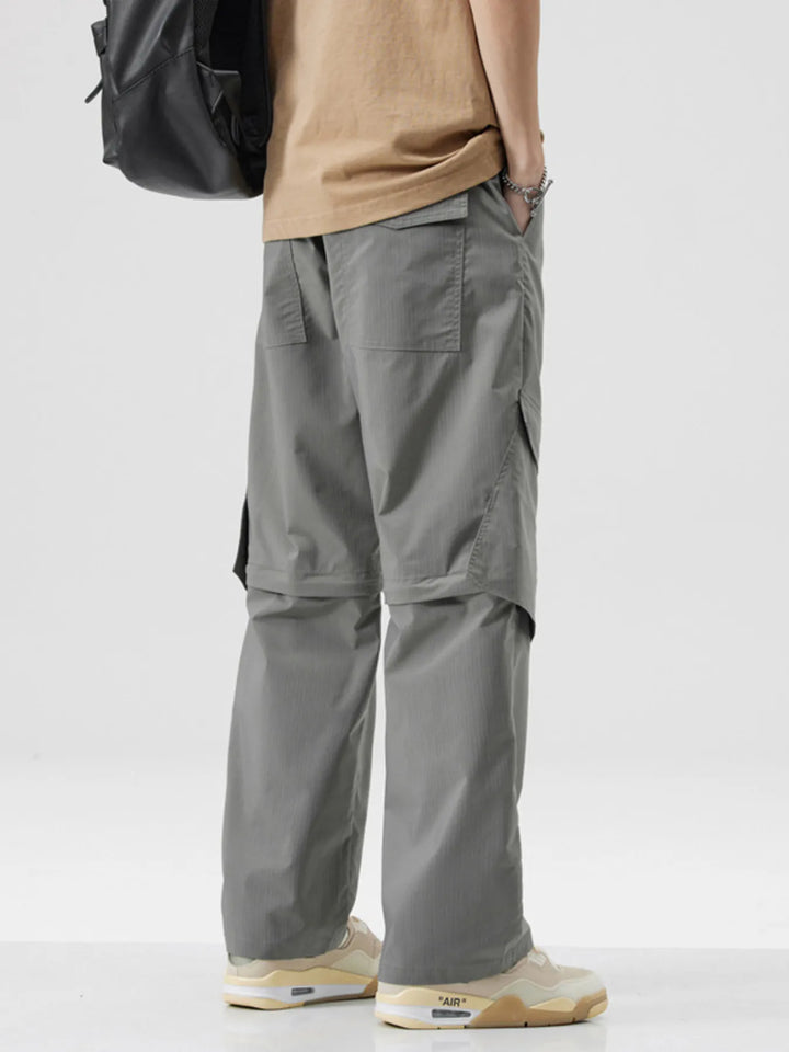 Men's Full Size Wide Leg Cargo Pants Plus Size