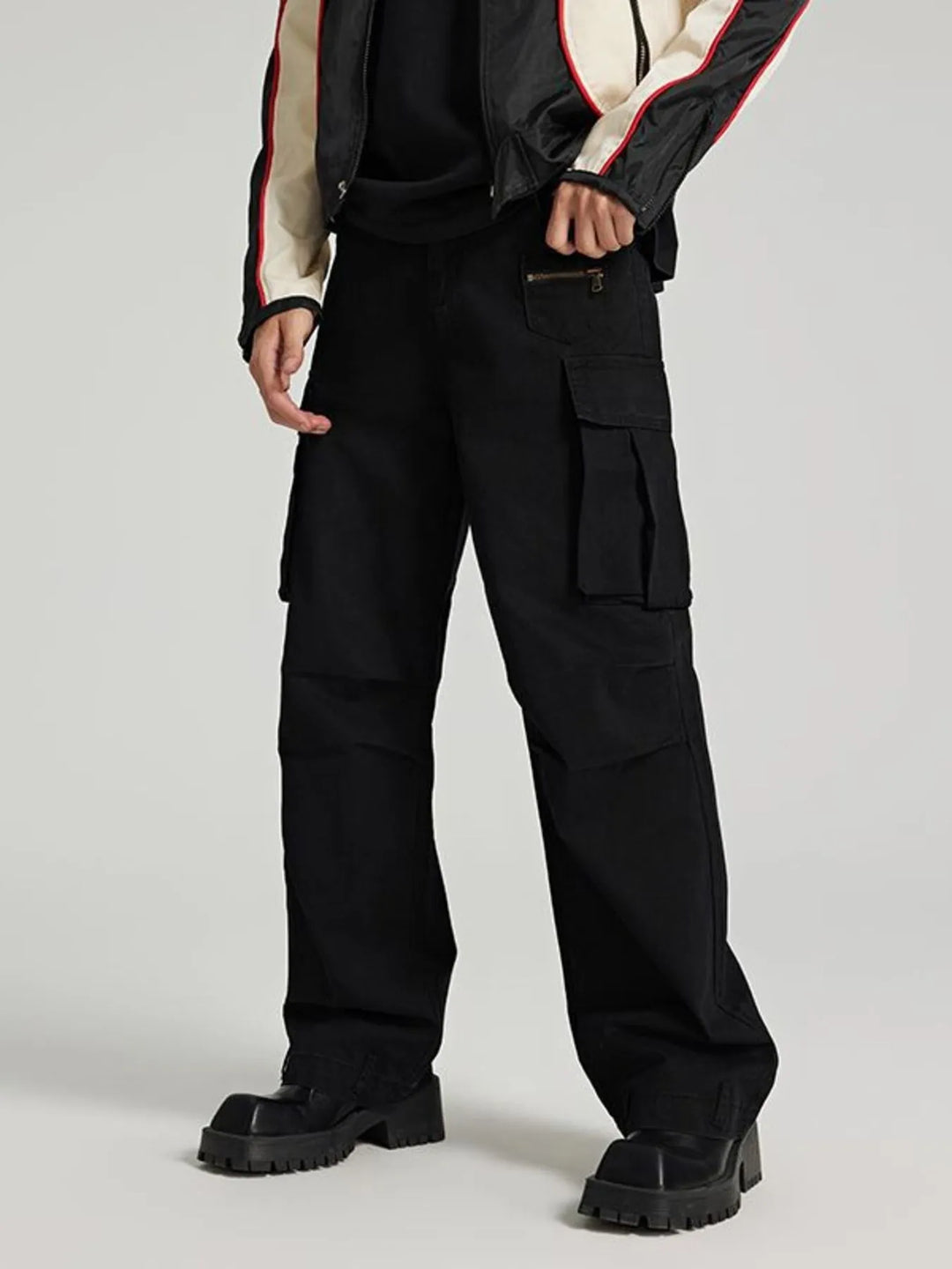 Men's Vintage Washed Cargo Jeans