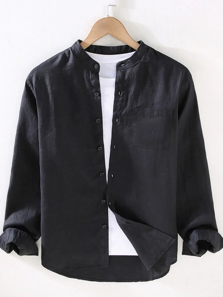 Men's Full Size Button Up Long Sleeve Shirt Plus Size