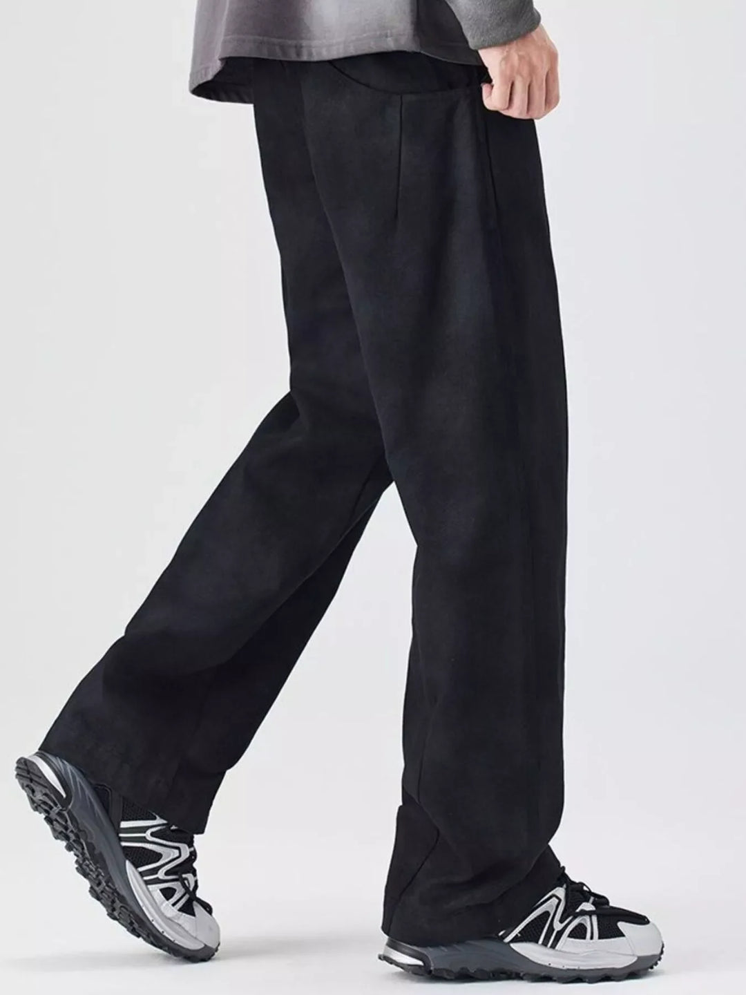 Men's Plus Size Vintage Wash Wide Leg Pants