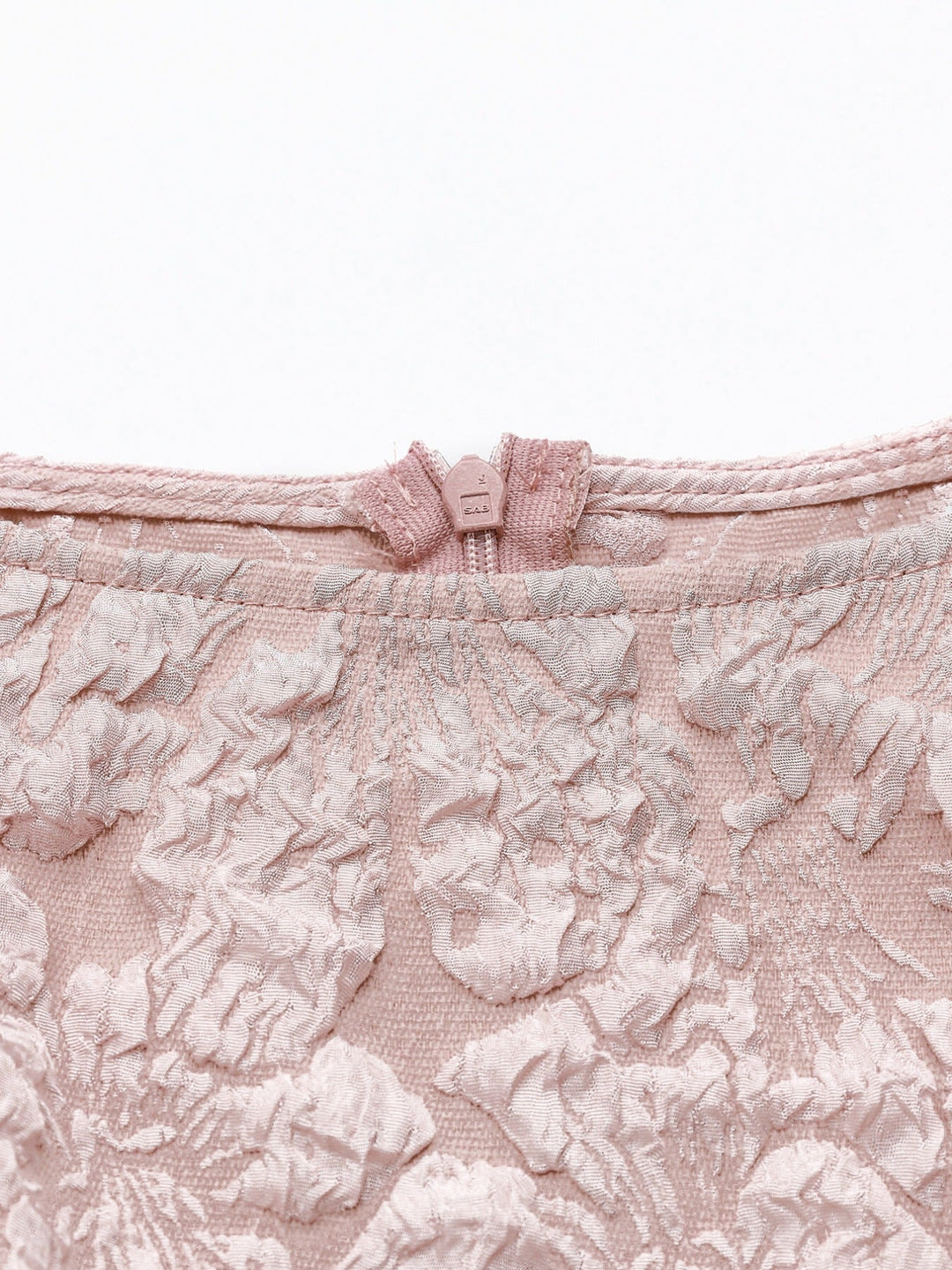 Floral Jacquard Peplum Tank