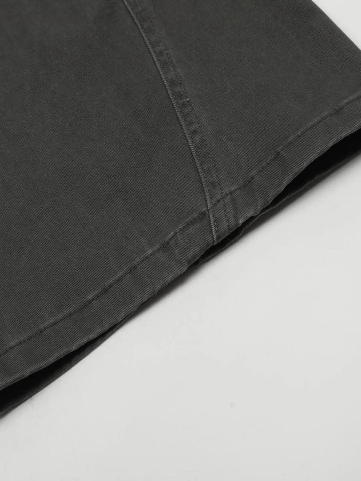 Men's Washed High Waist Flare Pants