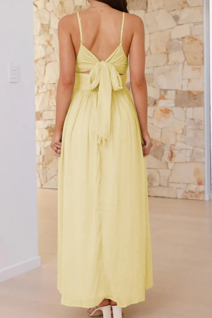 Ruched V-Neck Cami Dress