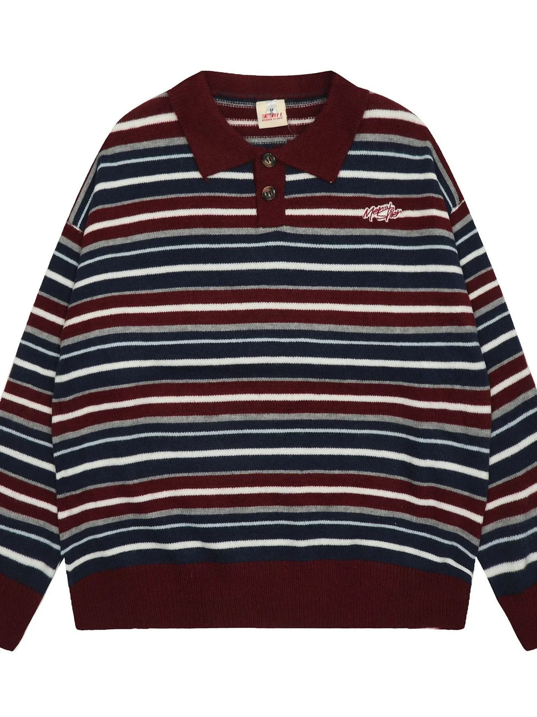 Men's Striped Long Sleeve Sweater