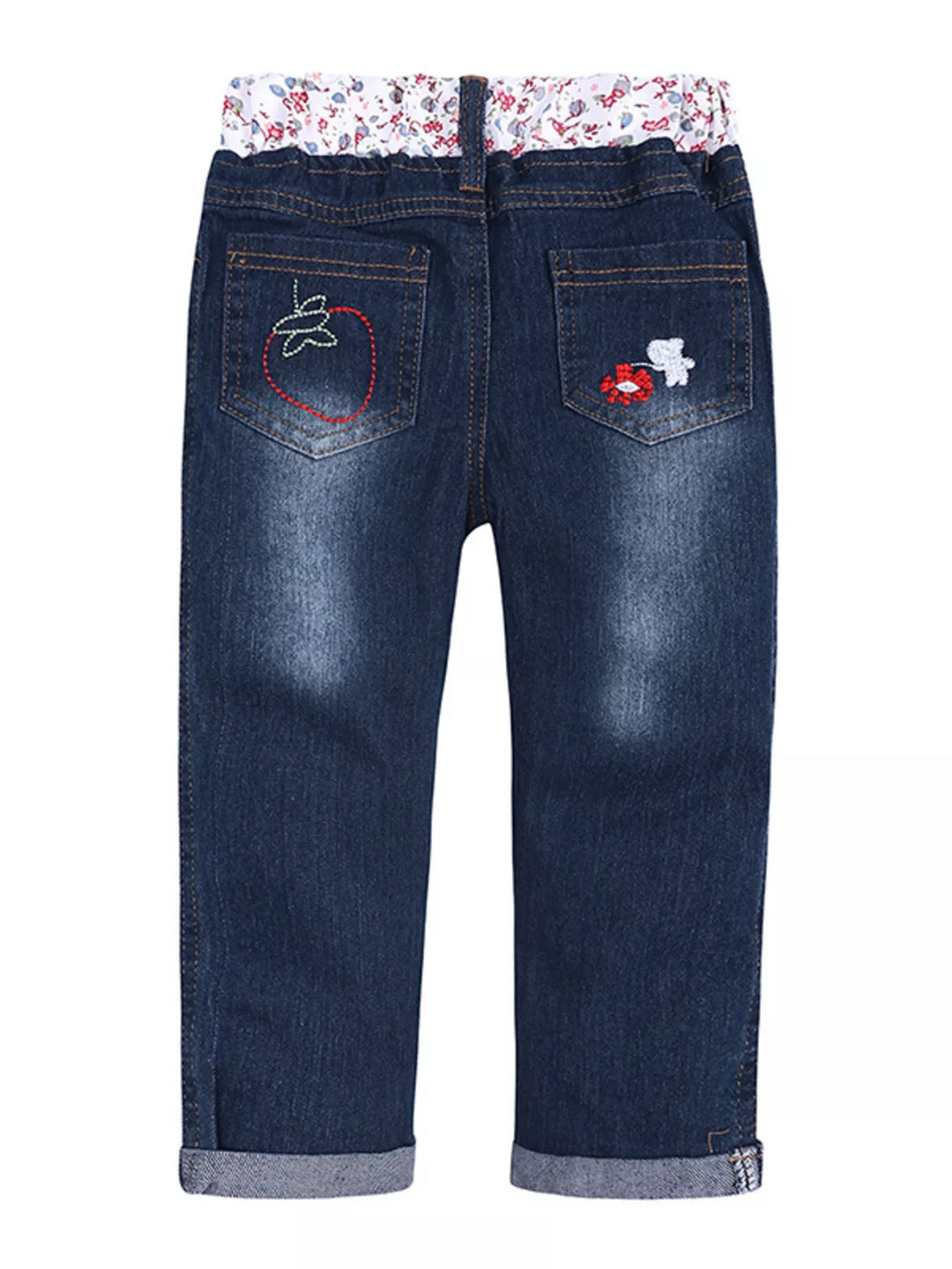 Children's Round Neck Top and Jeans Set