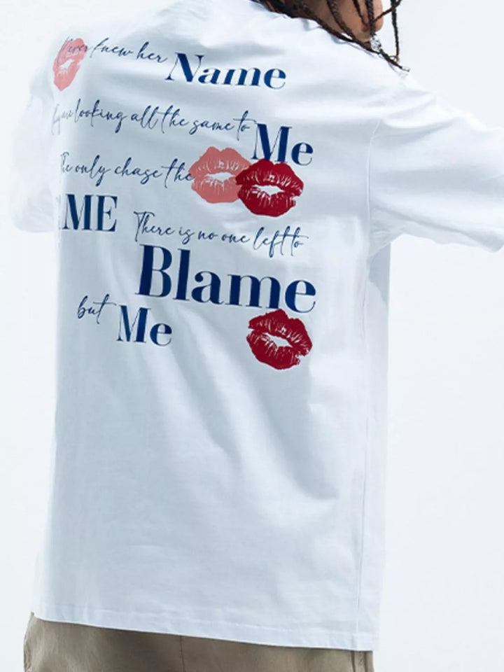 Men's Graphic Round Neck Short Sleeve T-Shirt