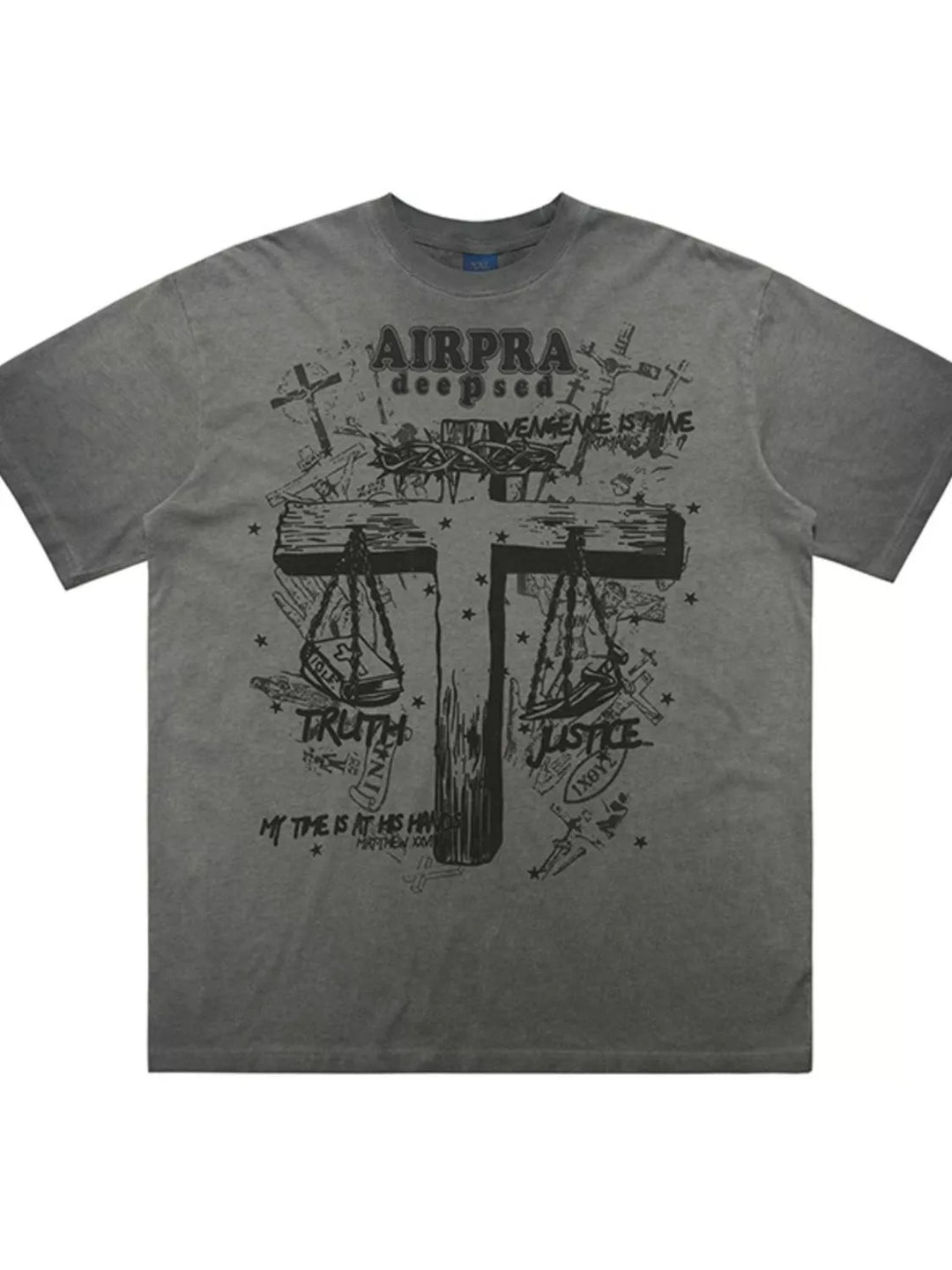 Men's Graphic Round Neck Short Sleeve T-Shirt