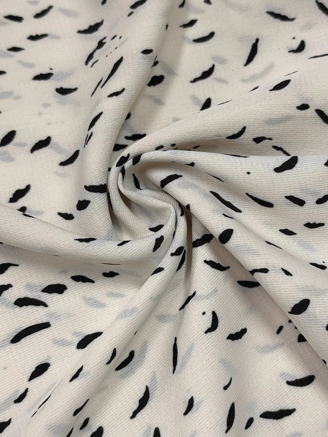 Ruffled Printed Tie Neck Long Sleeve Blouse