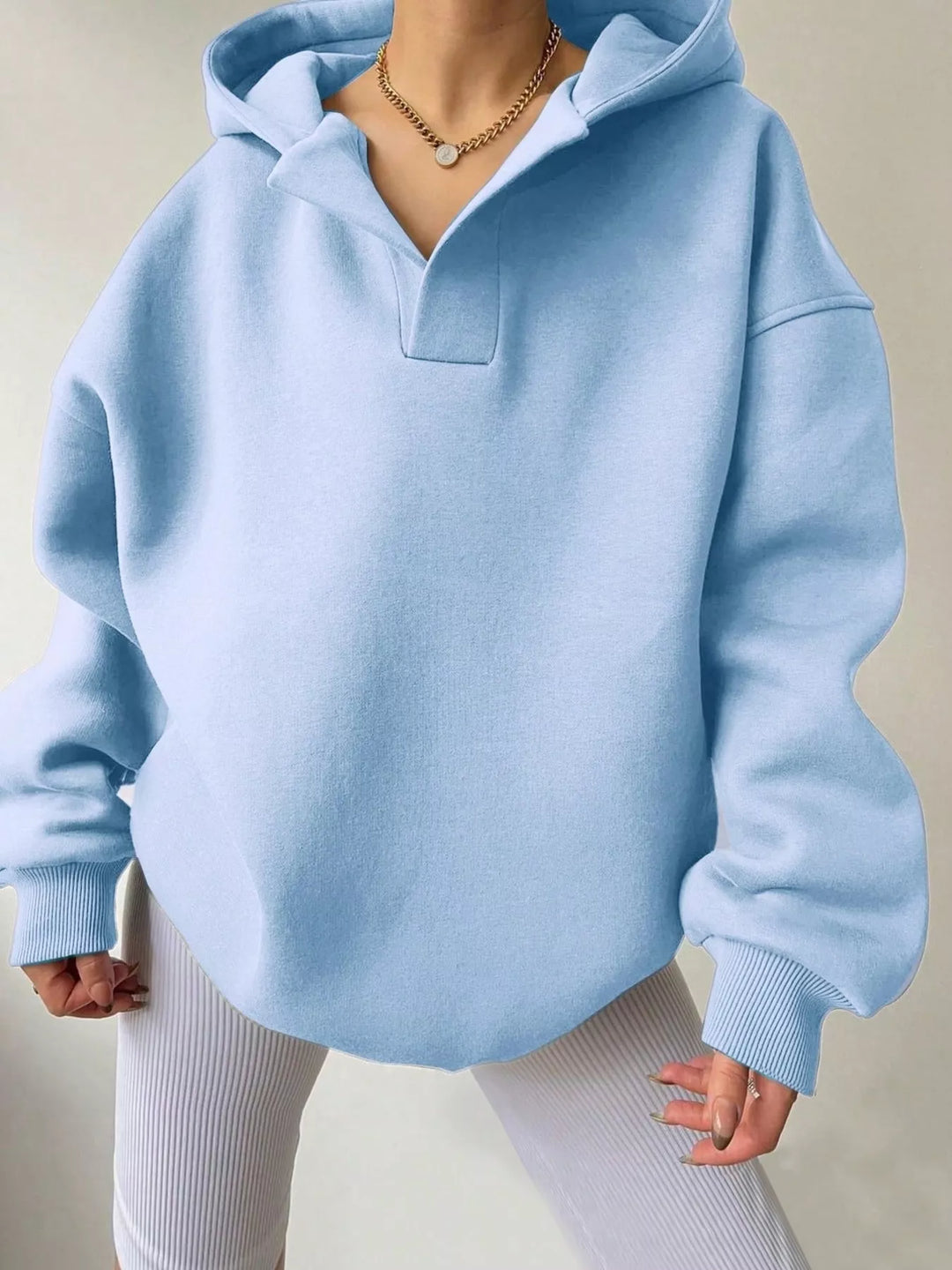 Dropped Shoulder Long Sleeve Sweatshirt