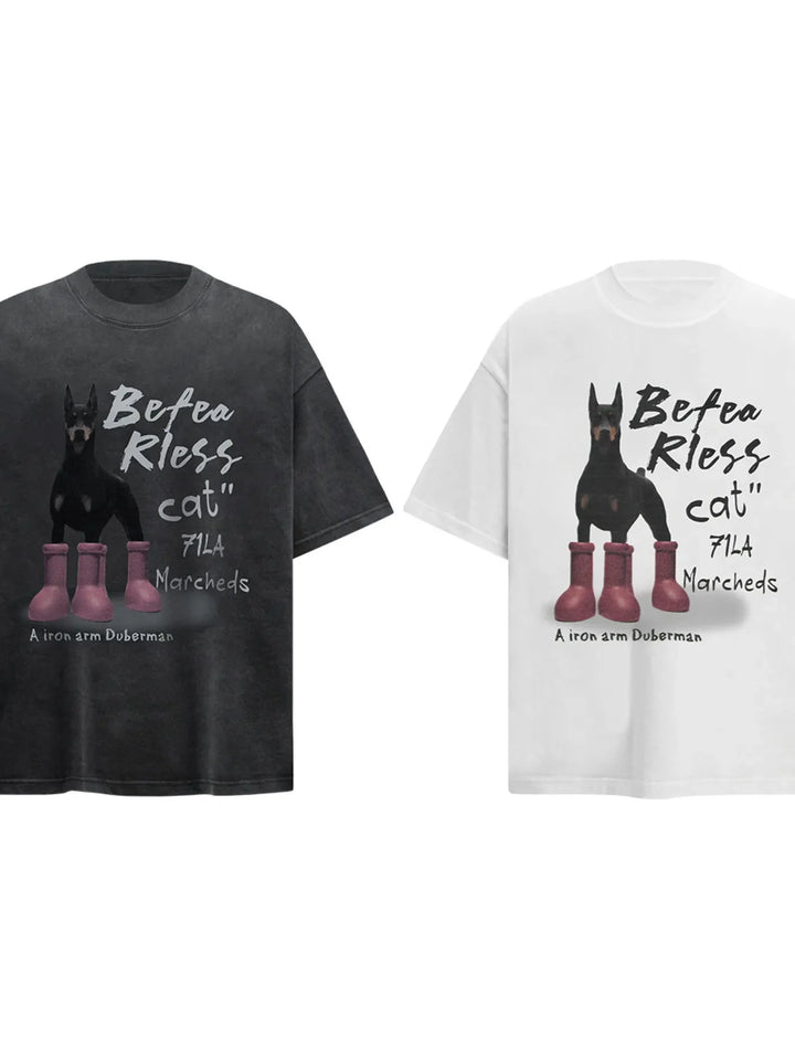 Men's Dog Short Sleeve Oversized T-Shirt
