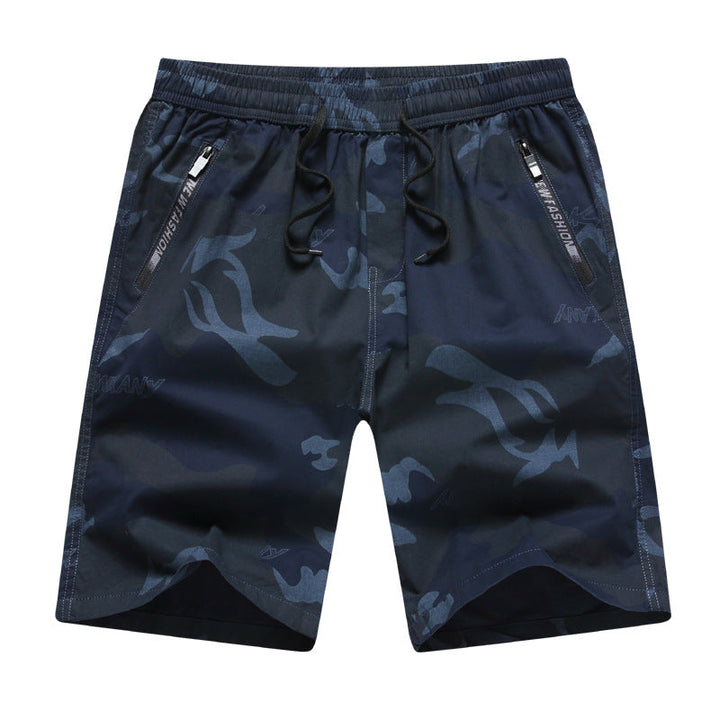 Mens Loose Multi-Pocket Cargo Shorts In Pure Cotton