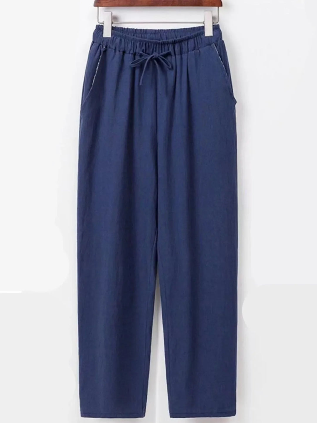 Men's Plus Size Drawstring Wide Leg Pants