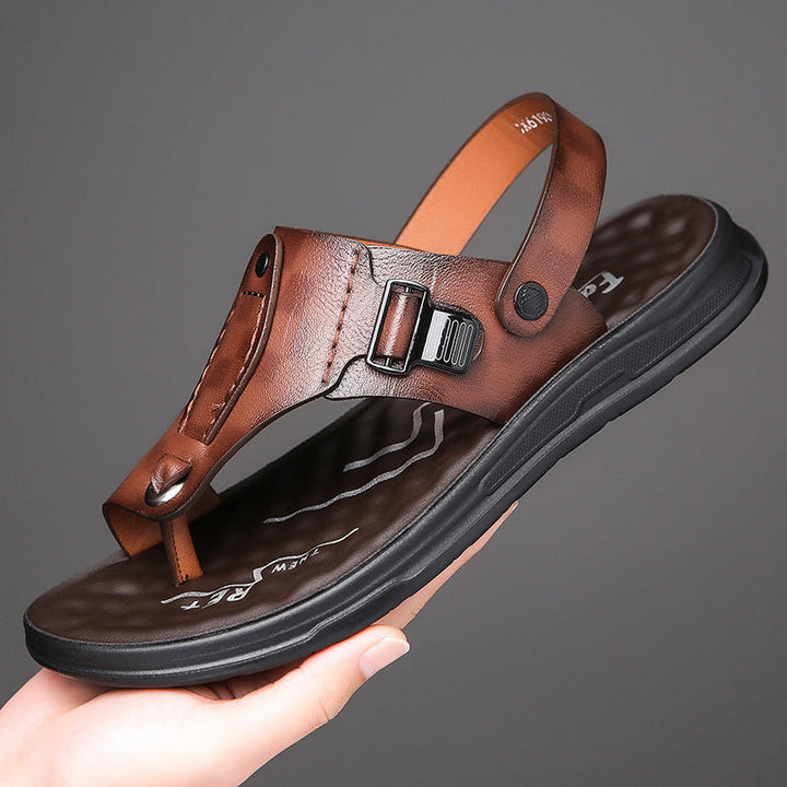 Flap-style Casual Slip-on Sandals For Wearing Outside