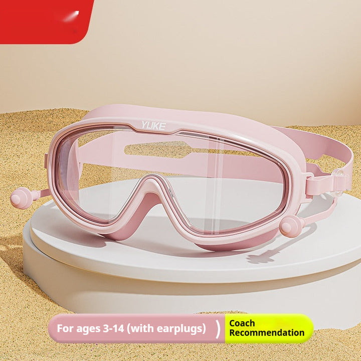 Children's Swimming Goggles With High Waterproof Anti Fog And Nose Protection Integrated Design