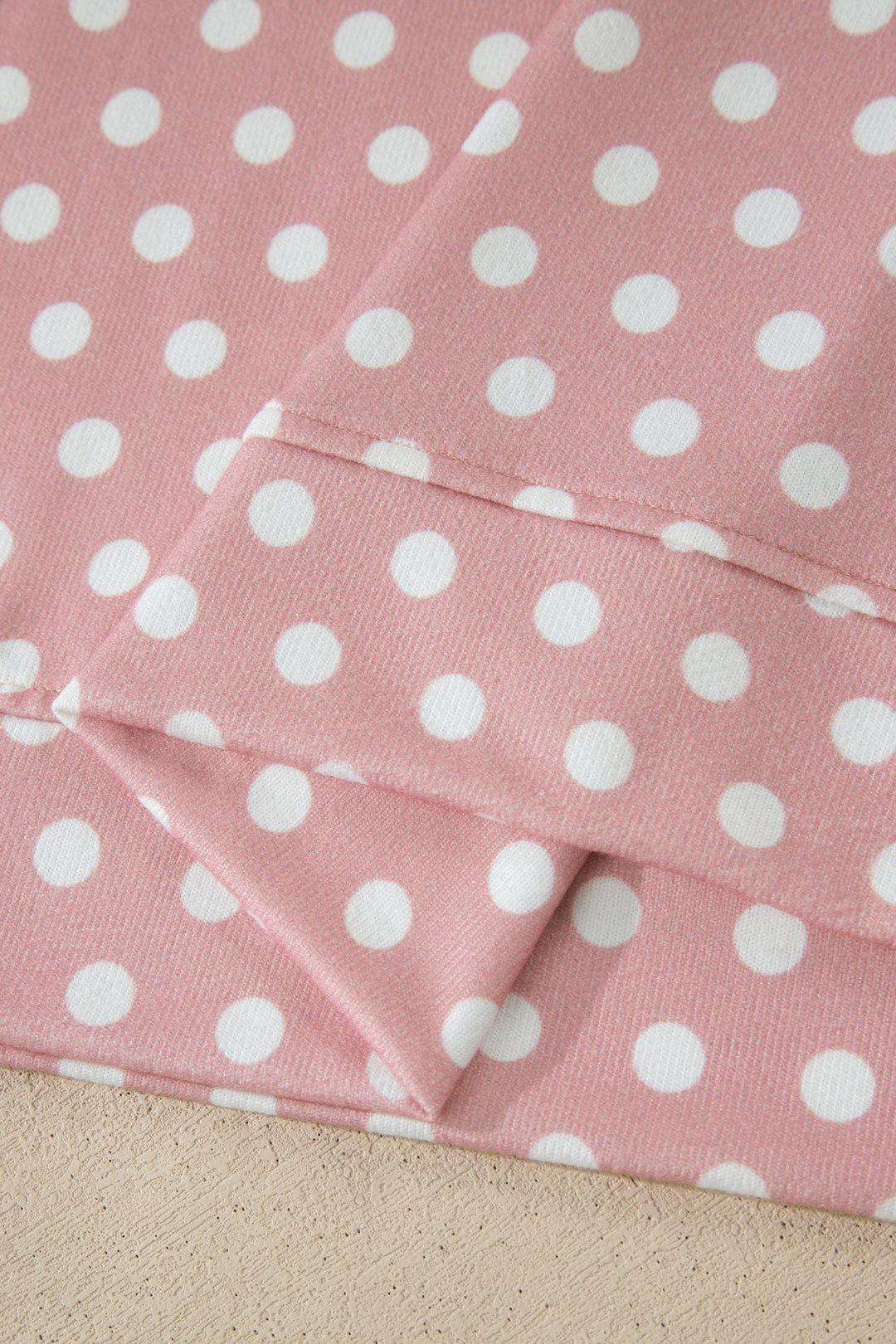 Pink Polka Dot Print Short Set
