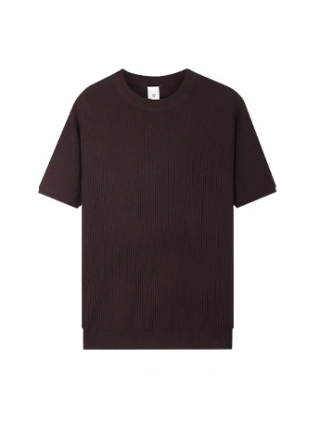 Men's Plus Size Ribbed Knit Relaxed Fit T-Shirt
