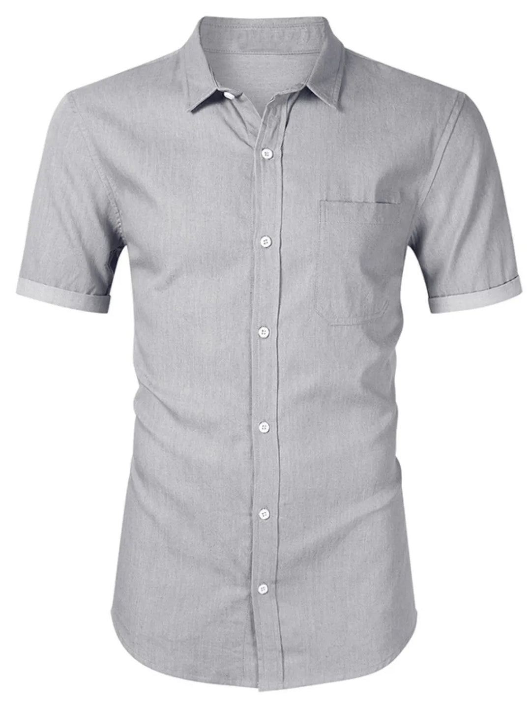 Men's Button Up Short Sleeve Shirt