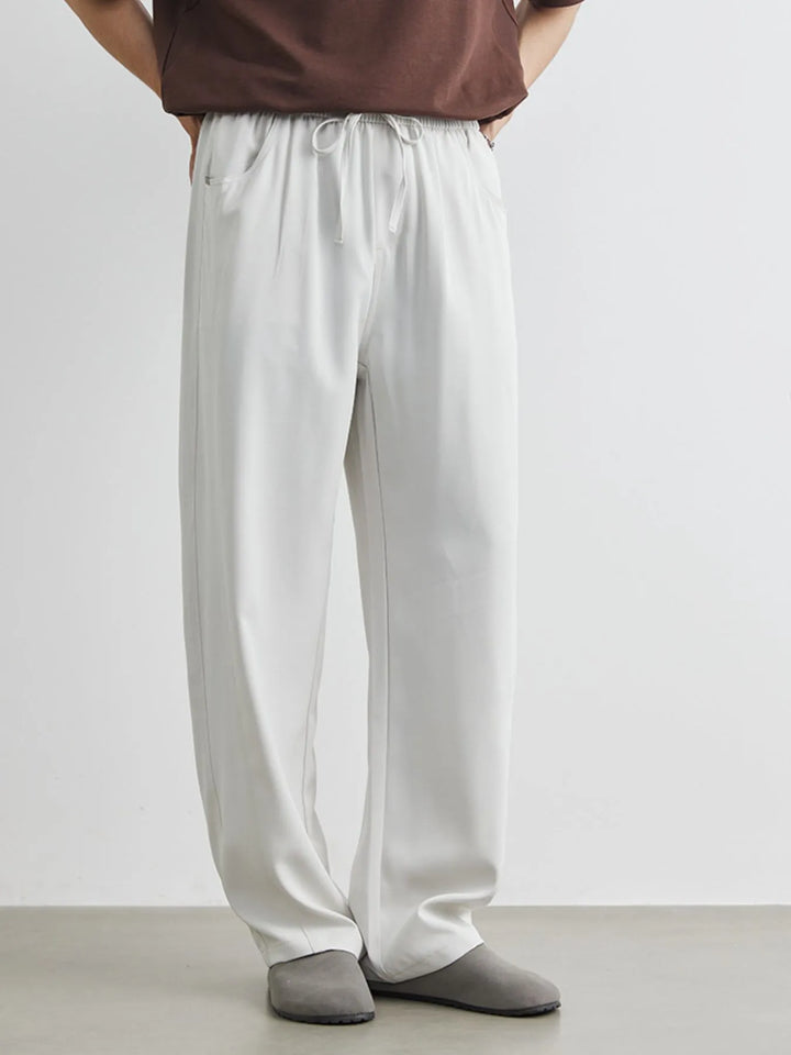 Men's Plus Size Relaxed Fit Wide Leg Casual Pants