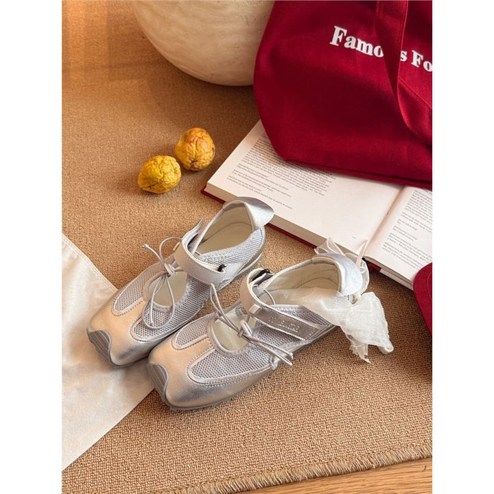 Fashionable Quirky Cute Sporty Functional Mary Jane Sandalsversatile Ballet Flats