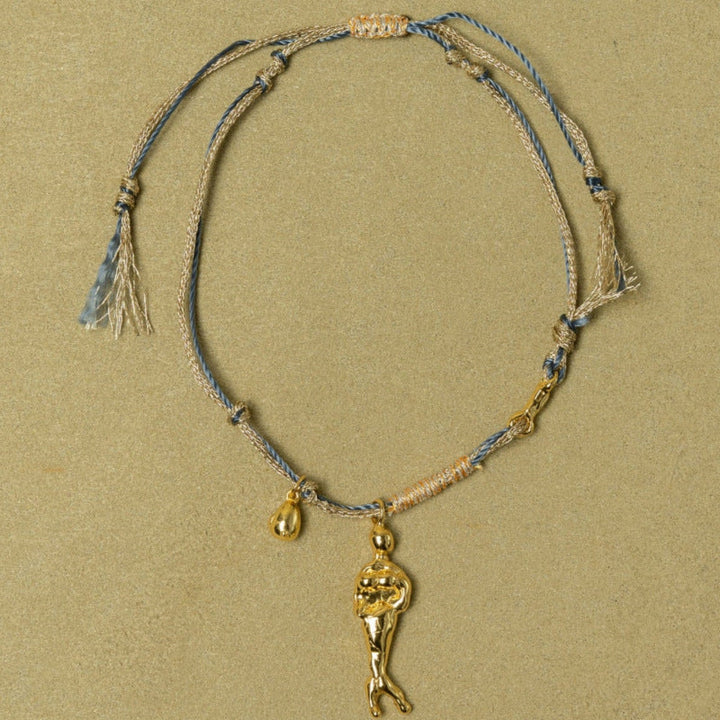Womens Stainless Steel Natural Stone Bracelet And Necklace