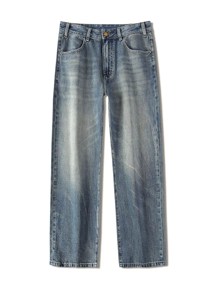 Men's Vintage Wash Loose Fit Jeans