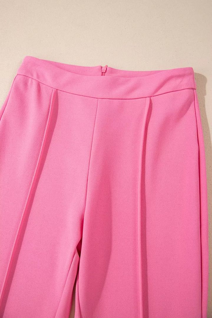 High-Waisted Bootcut Pants