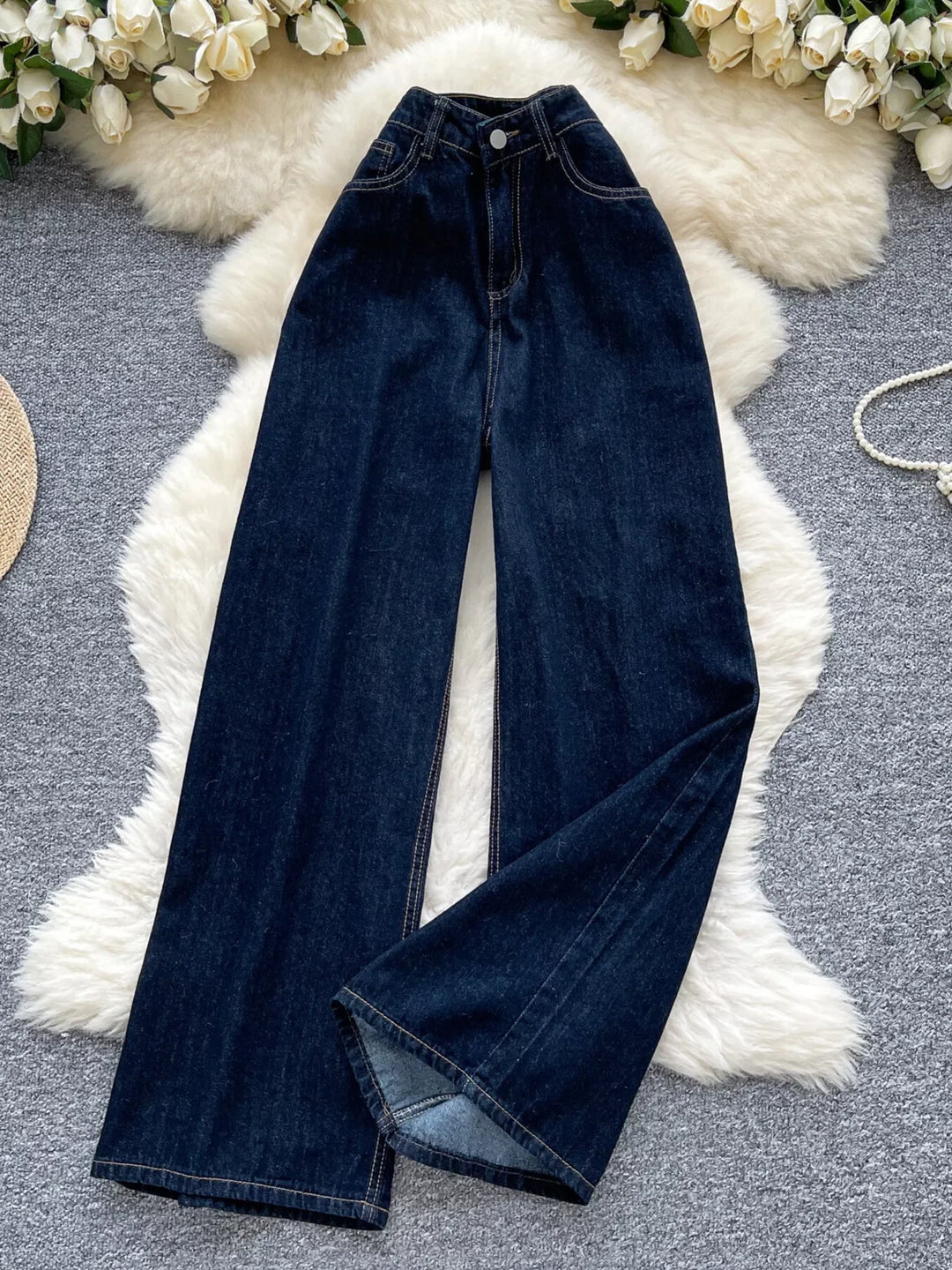 High Waist Wide Leg Jeans