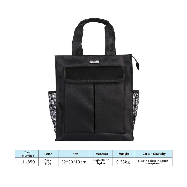 Multi-function briefcase-blue-nylon high-elastic-1 piece