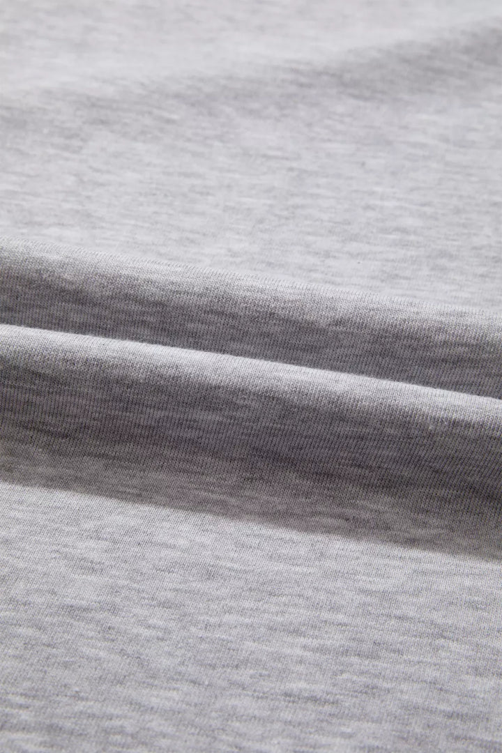 Striped Shoulder Relaxed Fit T-Shirt