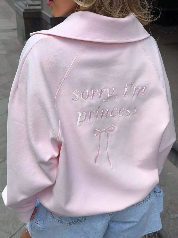 Half Zip Long Sleeve Sweatshirt