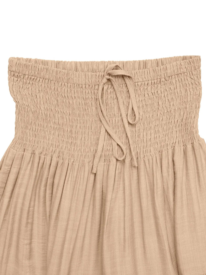 Smocked Tiered Skirt