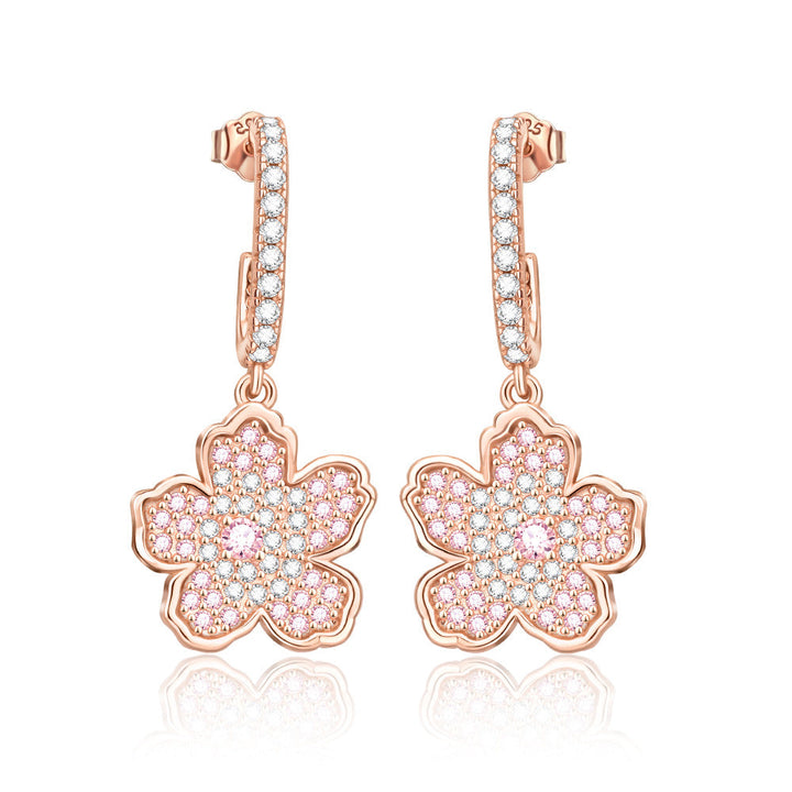 White Copper Electroplated With Thick Silver Personalized Earrings