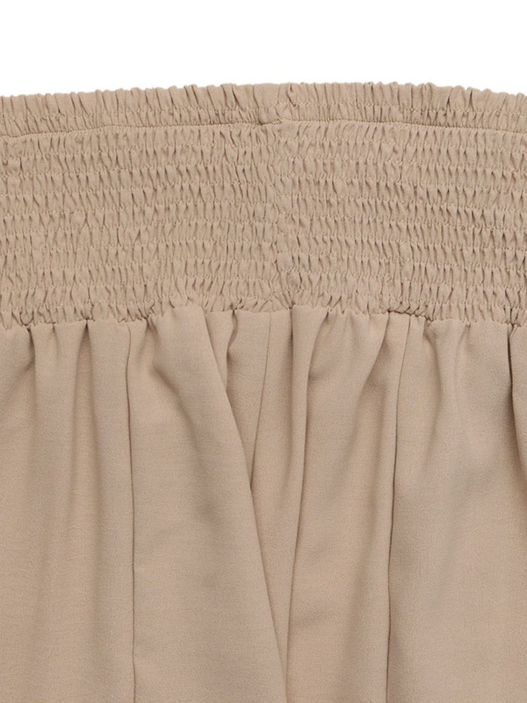 Smocked Waist Wide Leg Pants