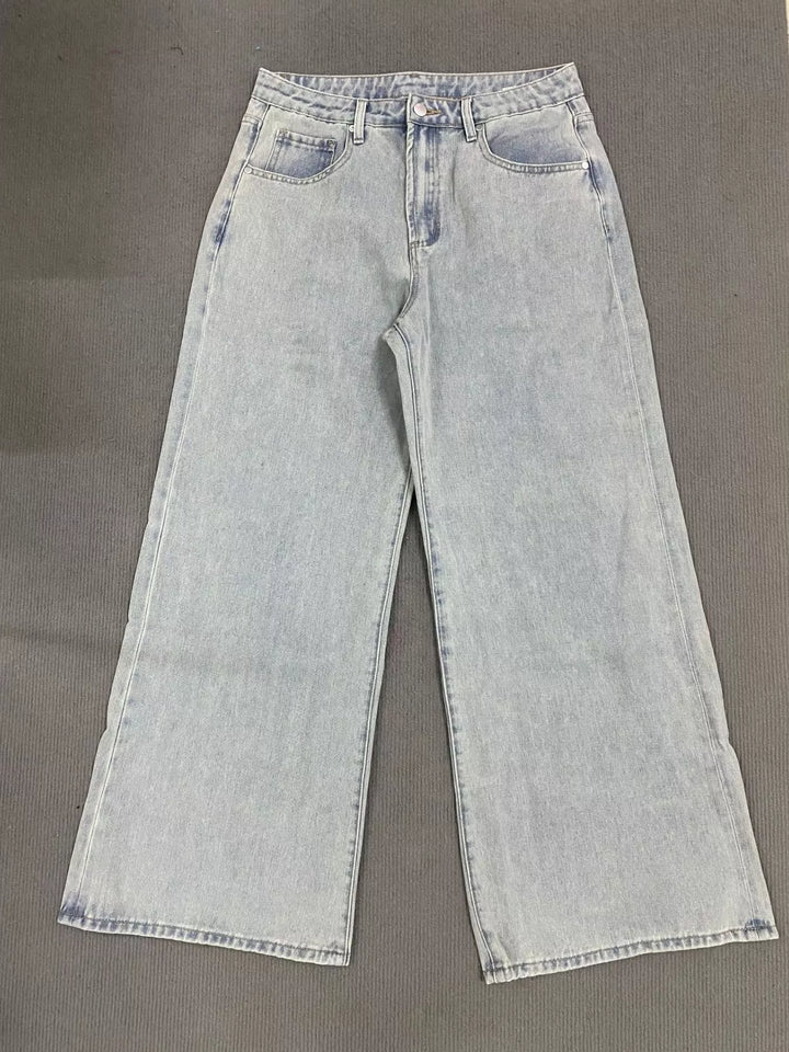 Washed Wide Leg Jeans