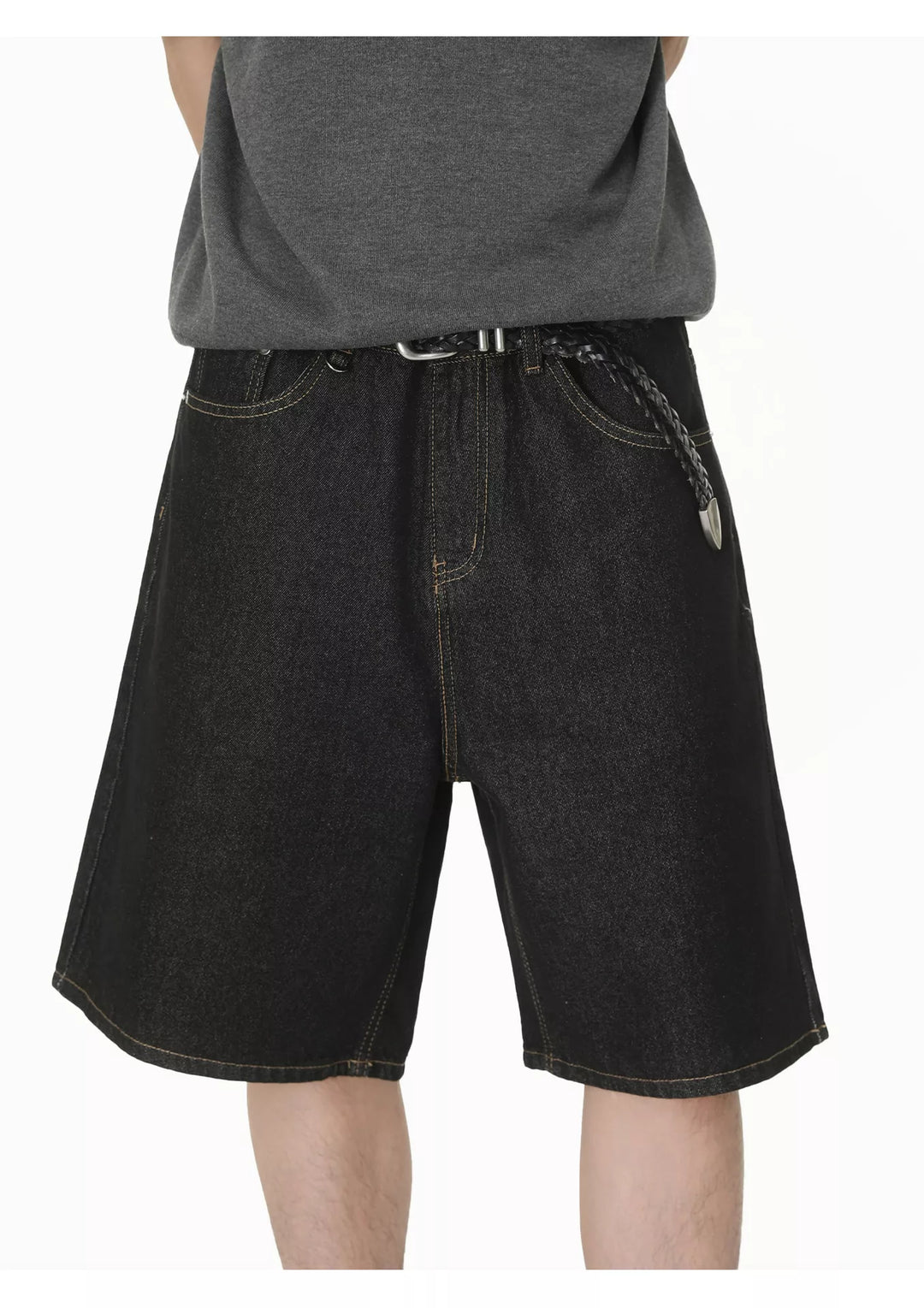 Men's Loose Fit Denim Shorts