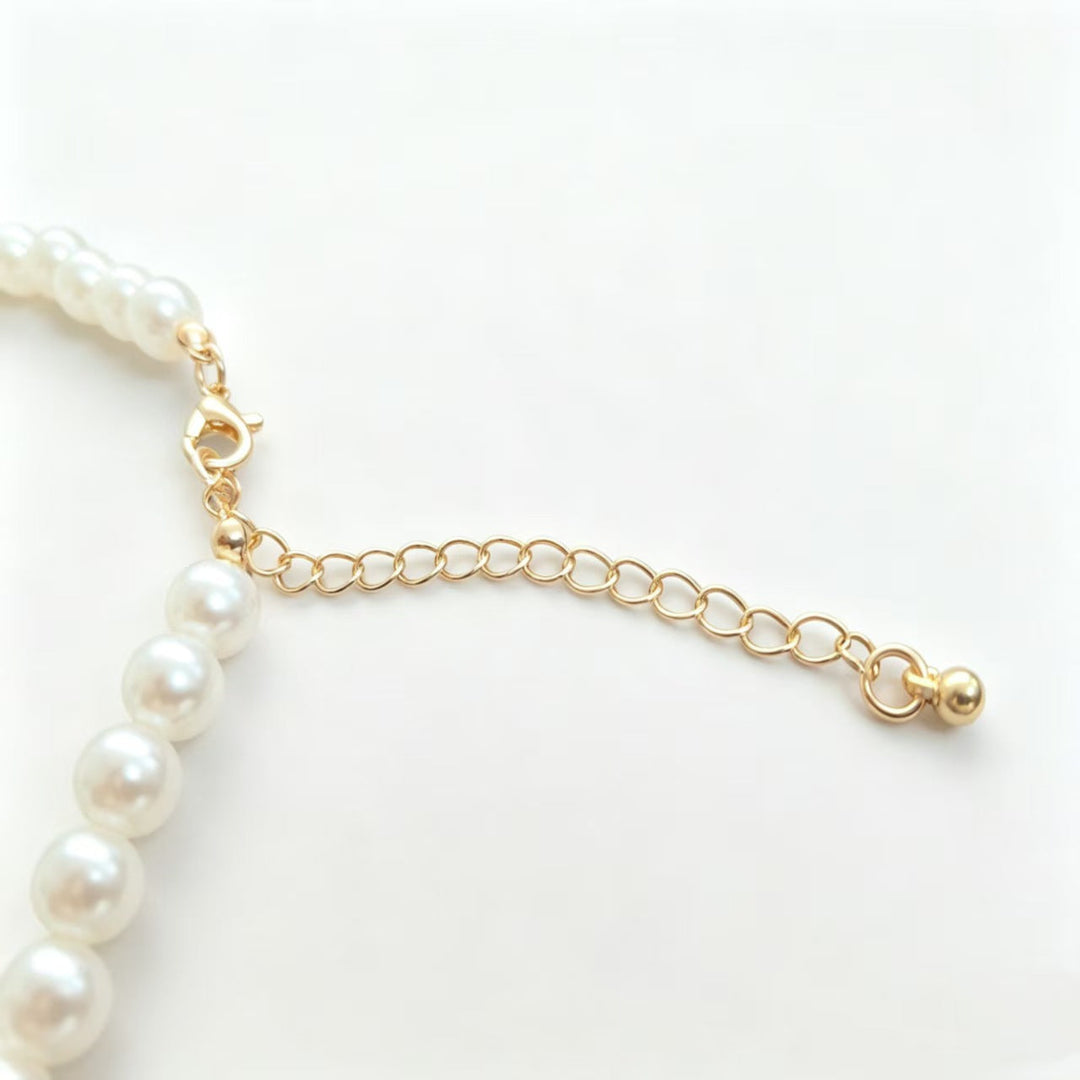 Retro Minimalist Chic French-style Faux Pearl Necklace