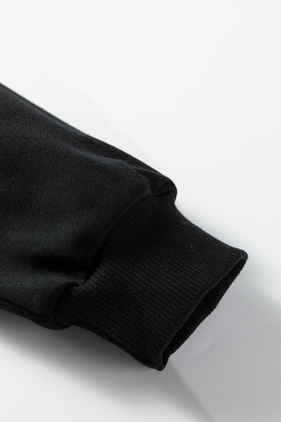 Black Leopard Print Patchwork Varsity Raglan Sleeve Sweatshirt Dress