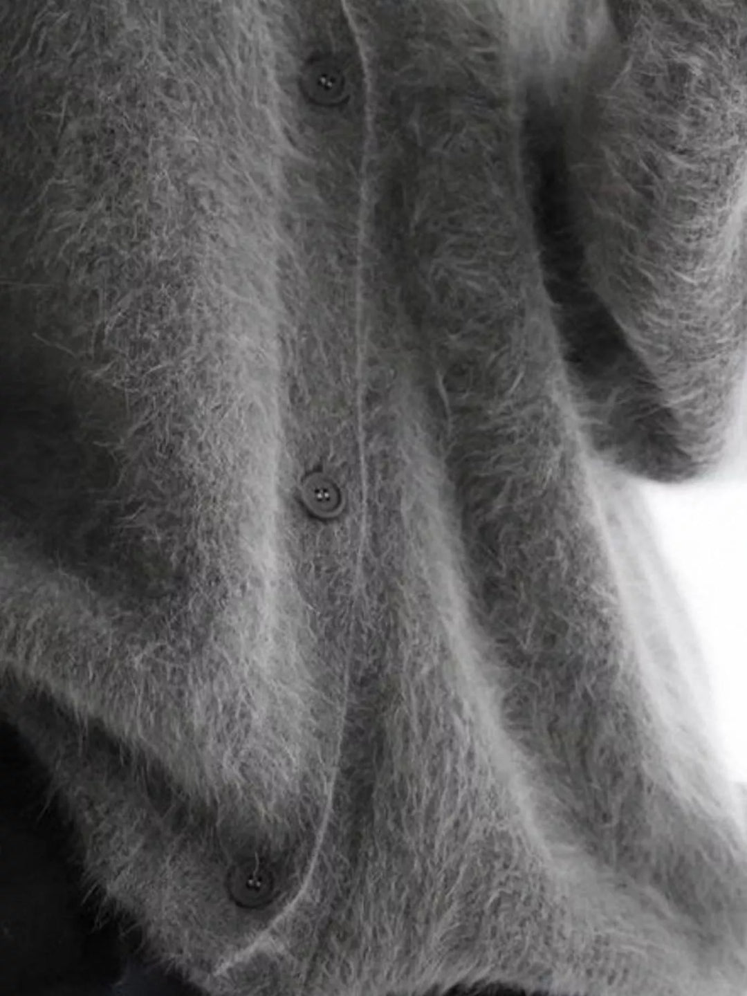 V-Neck Button-Down Cardigan