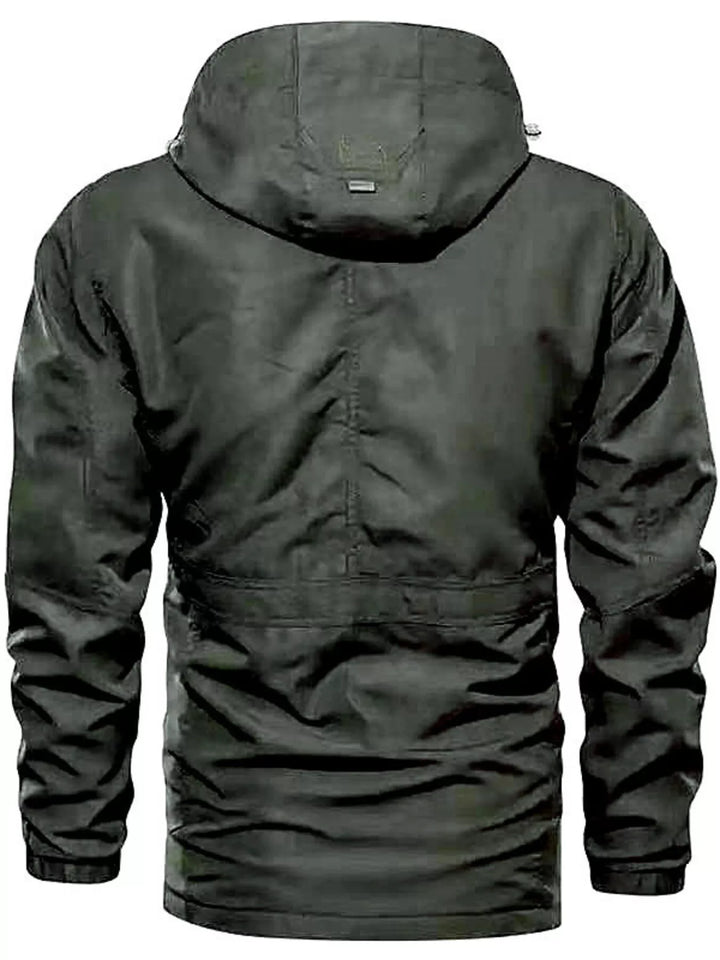 Men's Plus Size Zip Up Hooded Jacket